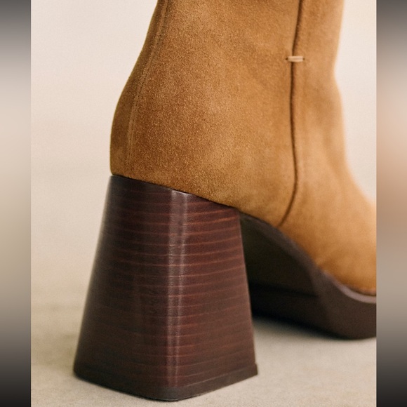 NWOT- Sezane Kaia High Ankle Boots SIZE 7 - Picture 5 of 6